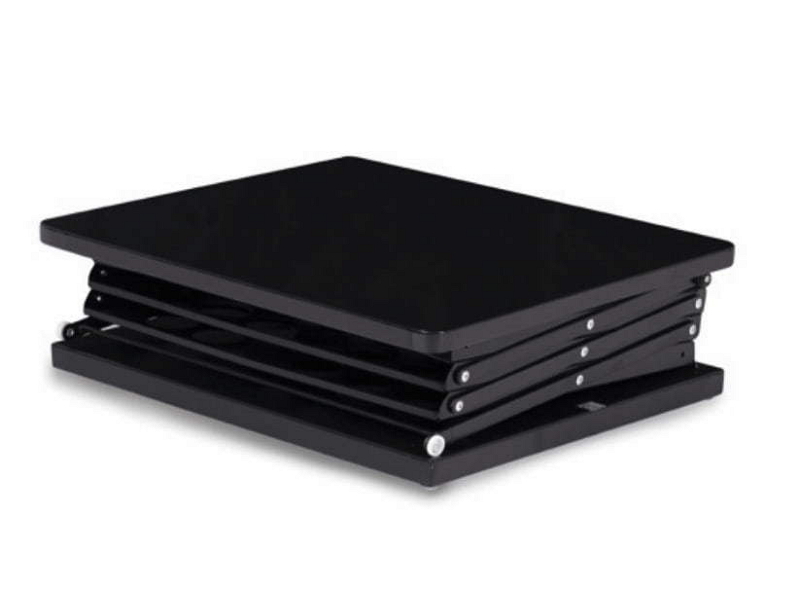 mobiler Laptoptisch mit Prospektablage A-3 zusammengeklappt